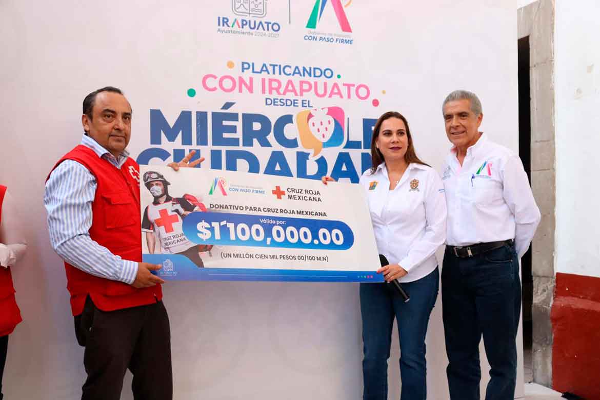 Contribuye gobierno de Irapuato a colecta de la cruz roja
