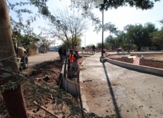 Se avanza en rehabilitación integral de parques y plazas de Irapuato