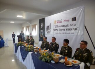 Conmemoran aniversario 111 de la Fuerza Aérea Mexicana