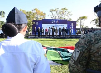 Fomentan respeto de alumnos con actos cívicos