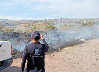Detectan en Irapuato 53 zonas de alto riesgo de incendio de pastizales o quema de esquilmos