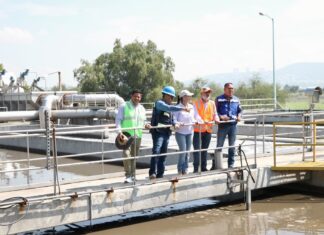 Supervisan avances de Línea Morada, que permitirá reuso de agua tratada